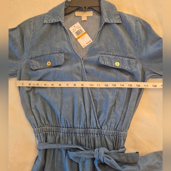 MICHAEL Michael Kors Blue Long Sleeve Dress, size S - Picture 12 of 12